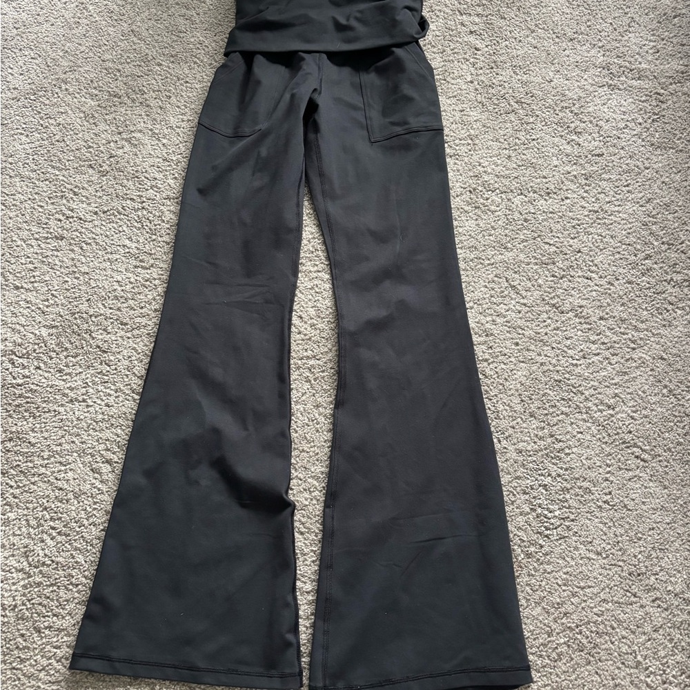 Aerie Black Flare Leggings